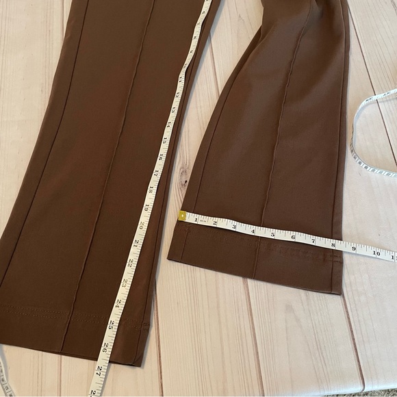 Bershka Slouchy Dad Tailored Pants Womens 4 Brown Straight Leg Career Academia - Picture 13 of 15